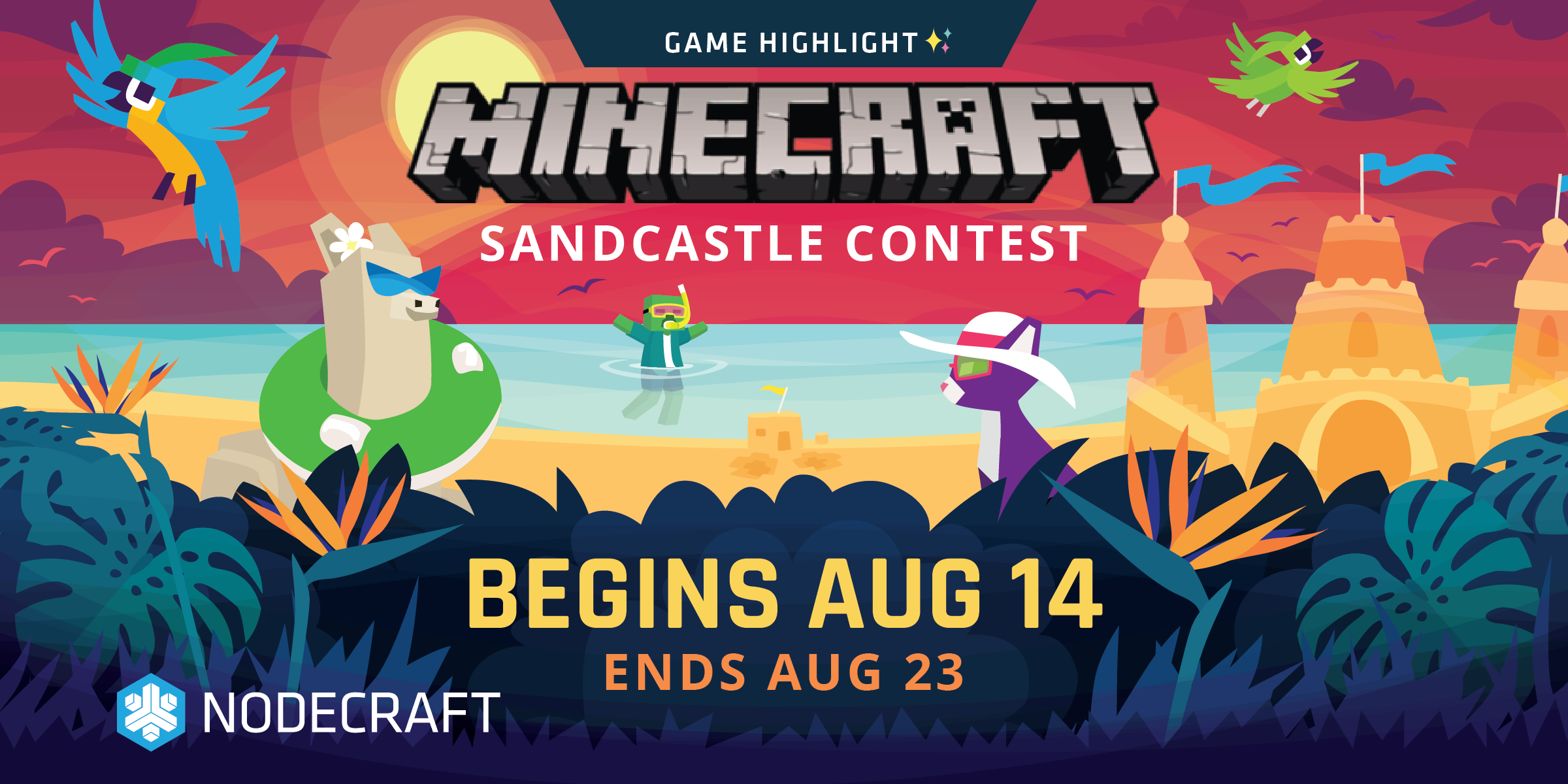 Minecraft: Summer Sandcastle Build Off!